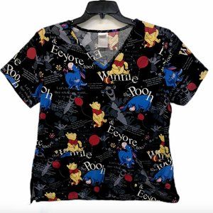 Disney Scrub Shirt Winnie The Pooh Friends Eeyore